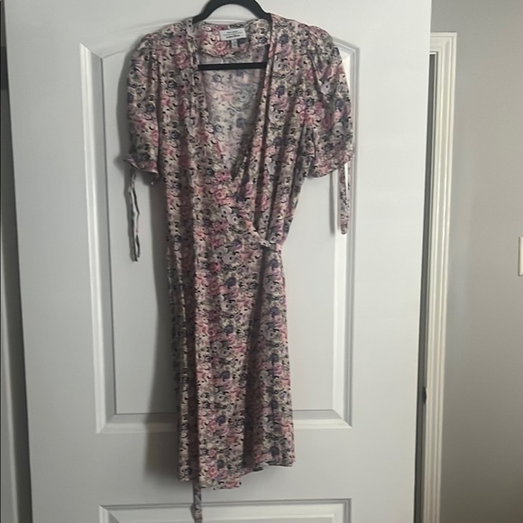 & Other Stories Pink Puff Sleeve Midi Sundress - Picture 3 of 6